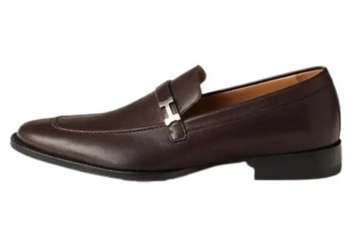HERMES GIOVANNI Loafers Men's Brown