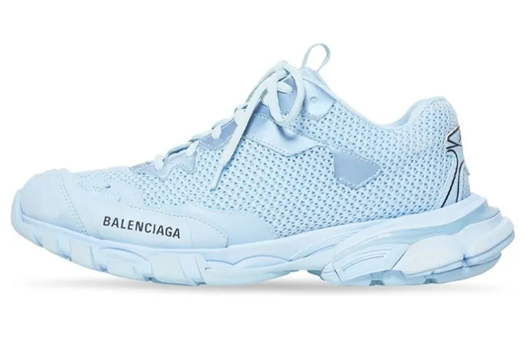 Balenciaga Track 3.0 Low top Chunky Sneakers Women's Blue
