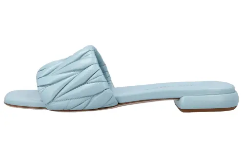 MIU MIU Slide Slippers Women's Blue