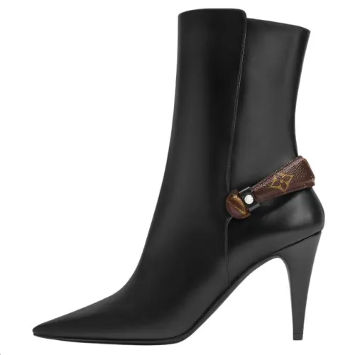 LOUIS VUITTON Legacy Ankle Boots 8.5cm Women's Black