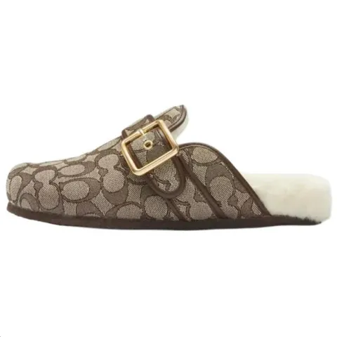 COACH Ashton Closed Toe Slippers Women's Oak