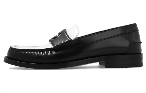 Gucci Wmns Loafer 'Interlocking G Cut-Out - Black White' Women's