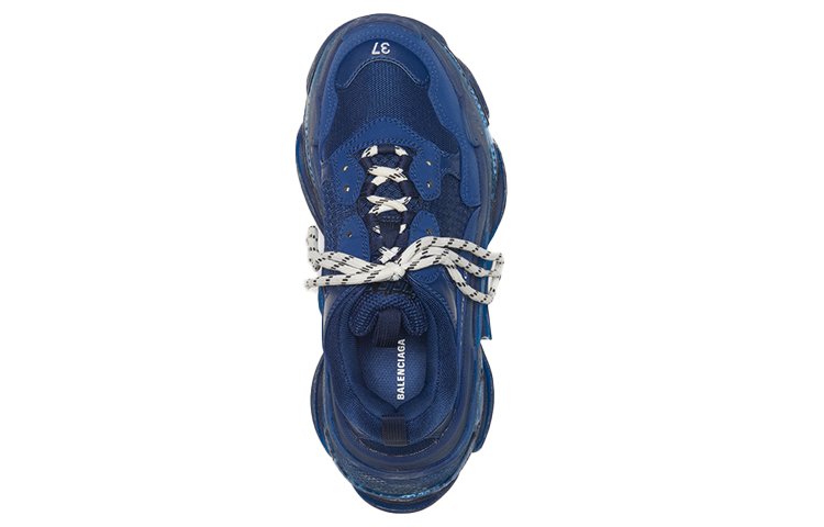 Женские кроссовки Balenciaga Triple S (военно-морской синий) — фото 4