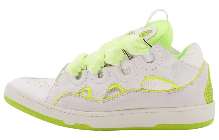 Lanvin Curb Sneakers 'White Fluo Yellow'