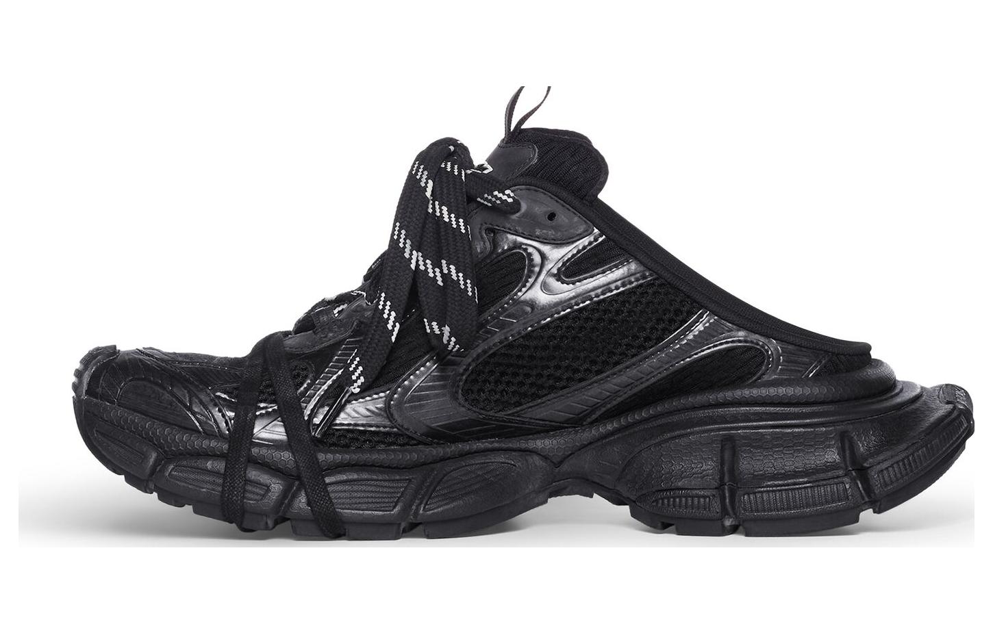 Balenciaga 3XL Mules 'Black Mesh And Polyurethane'
