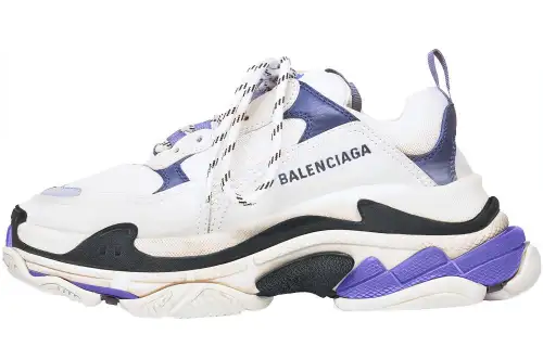 Balenciaga Triple S Trainer 'White Navy Purple' Women's