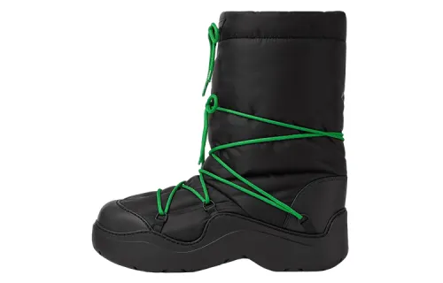 Bottega Veneta Lace Up Puddle Bomber Boots Women's