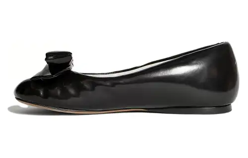 LOEWE Puffy Ballerinas Flats Black Lambskin