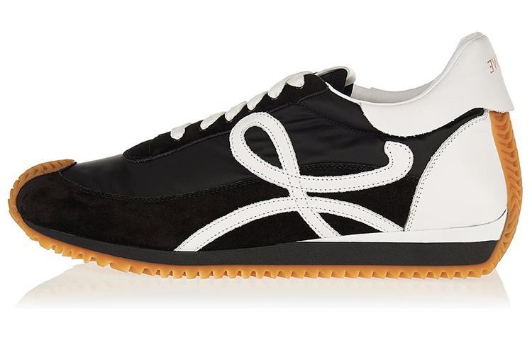 LOEWE Flow Runner Low top Casual Shoes Men's Black White