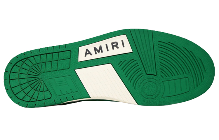 AMIRI Skel Top Low White Green