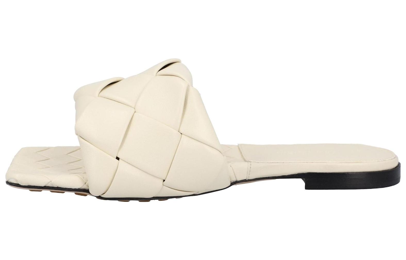 Bottega Veneta Lido Slide Slippers Women's White
