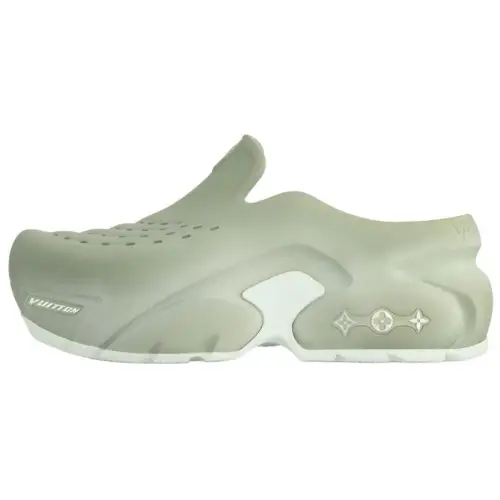 LOUIS VUITTON Shark Clogs Men's Green