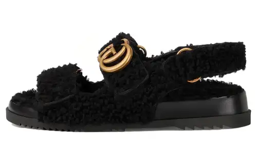 GUCCI Beach Sandals Women's Black