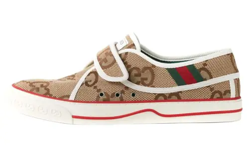 Gucci Wmns Tennis 1977 Velcro 'Jumbo Gg - Beige' Women's