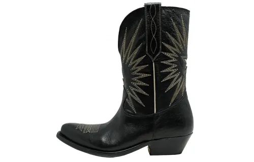 Golden Goose Wish Star Knee high Boots Women's Black