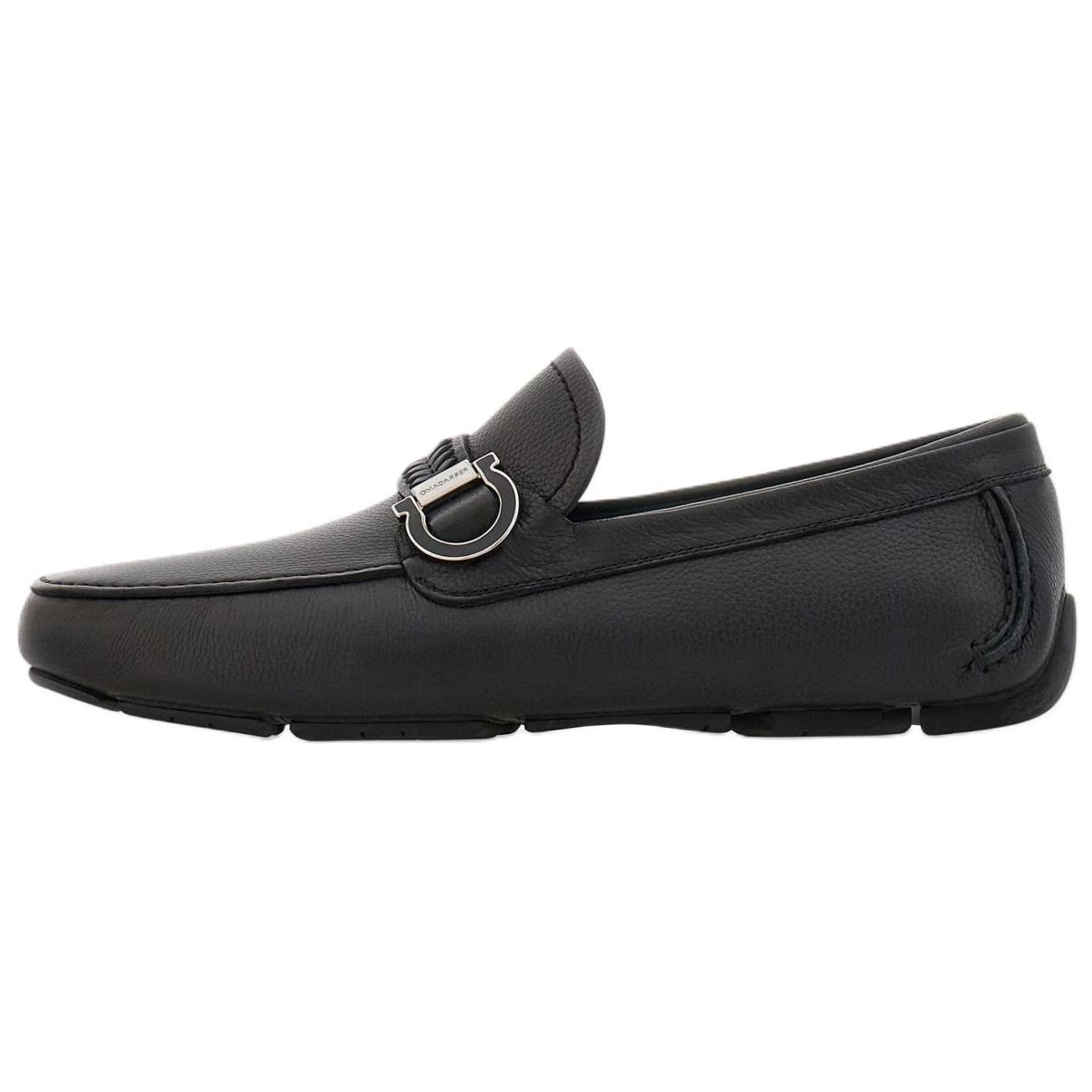 FERRAGAMO Gancini Loafers Men's Black