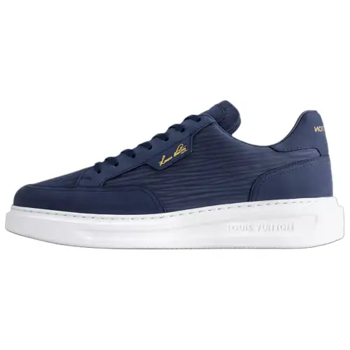 LOUIS VUITTON Beverly Hills Low top Casual Shoes Men's Marine Blue