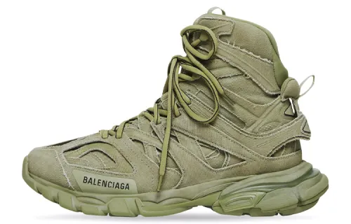 Balenciaga Track Hike High top Chunky Sneakers Men's Green