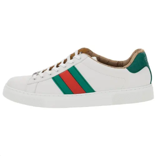 GUCCI ACE Low top Skateboard Shoes Men's White