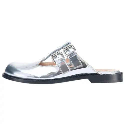 LOEWE Campo Closed Toe Slippers Women's Silver