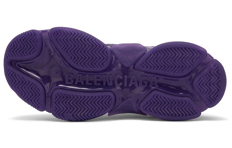 Мужские кроссовки Balenciaga Triple S (фиолетовые) — фото 5