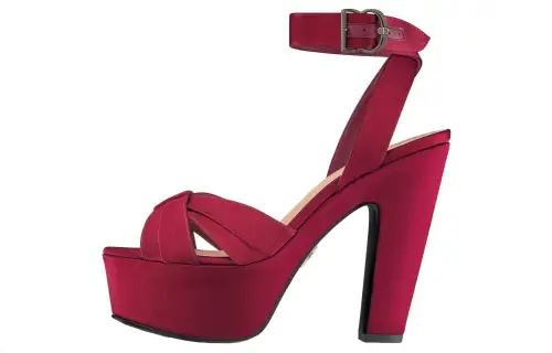 DIOR One Strap Sandals 13cm Women's Red