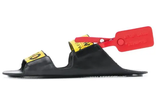 OFF WHITE One Strap Sandals Women's Black