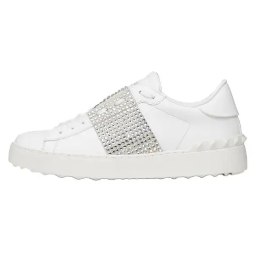 Valentino Women's Open Sneaker 'White Crystals'