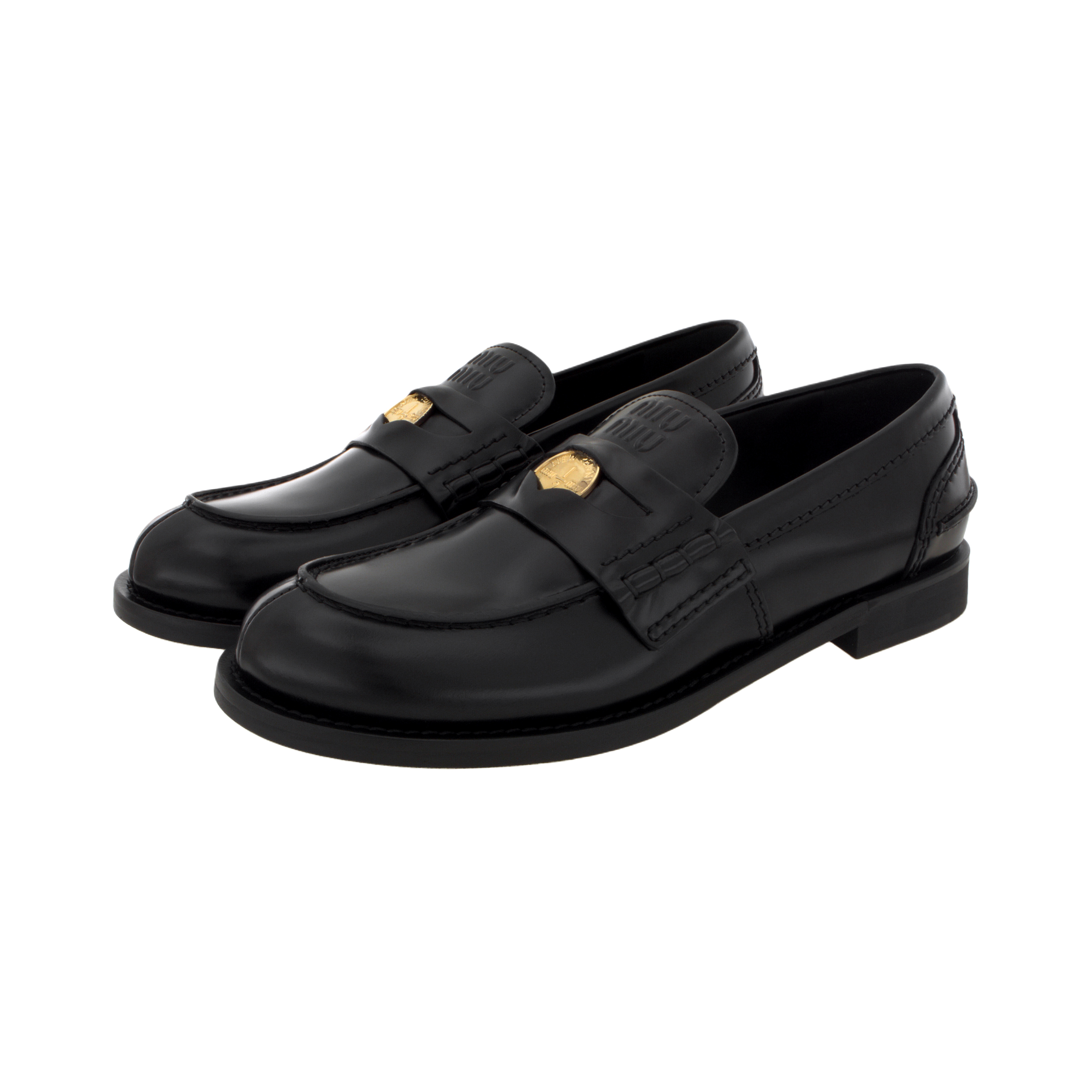 MIU MIU Leather Penny Loafers