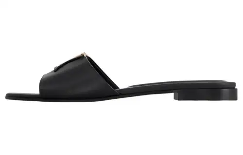 LOUIS VUITTON Capri Slide Slippers Women's Black