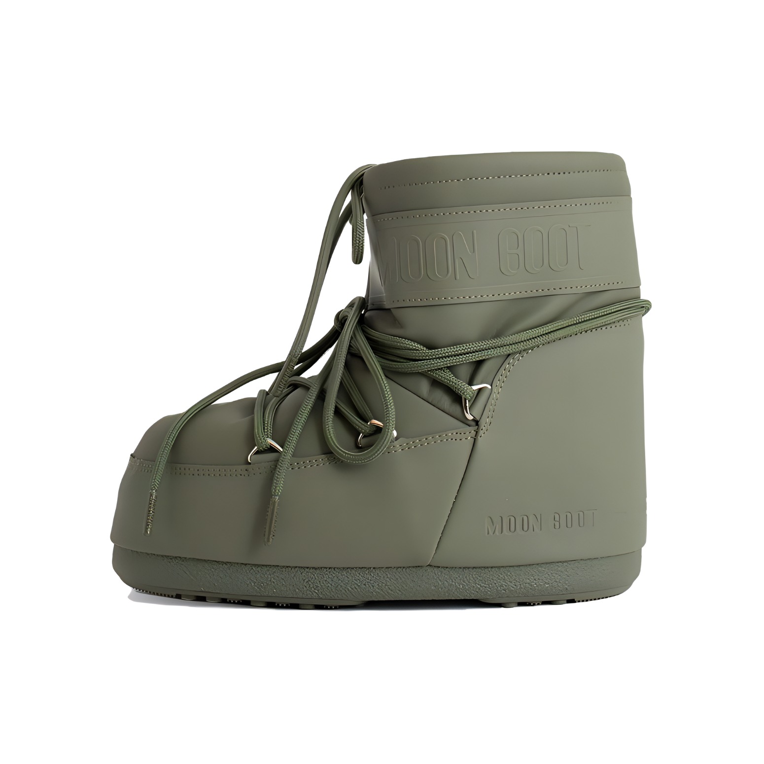 Женские сапоги Moon Boot (темно-зеленые)