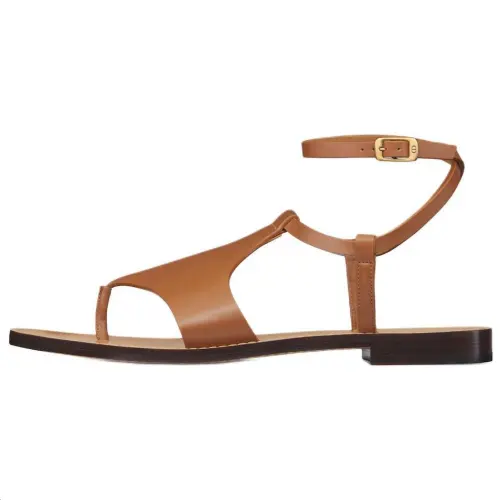 DIOR Dioriviera Dior Sun One Strap Sandals Women's Brown
