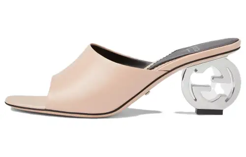 GUCCI Interlocking Slide Slippers Women's Pink