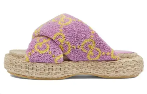 GUCCI Slide Slippers Women's Purple