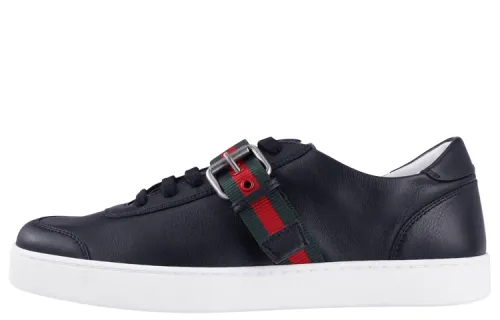 GUCCI Low top Stylish Skateboarding Shoes Men's Black