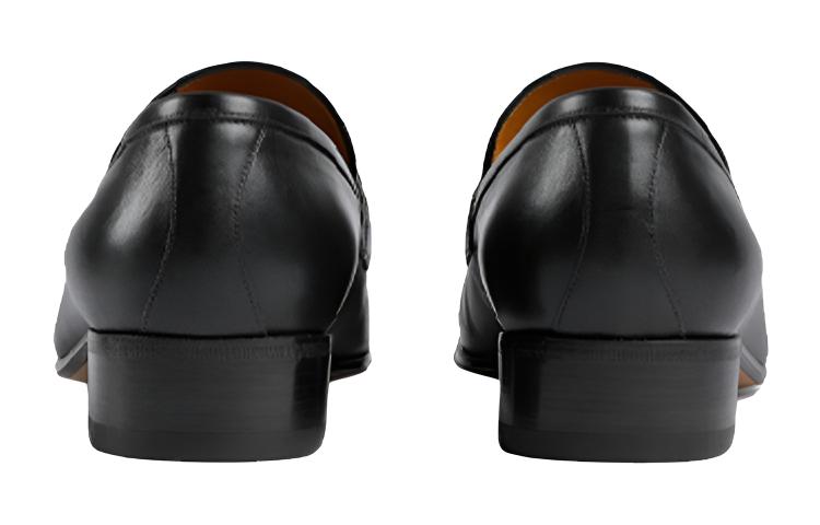 Мужские лоферы Gucci Interlocking G 3.5cm (черные) — фото 5