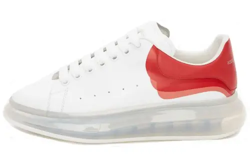 Alexander McQueen Alexander McQueen Oversized Transparent Sole Low Top Sneakers Men's White Red