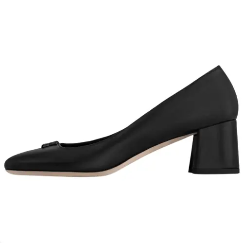 LOUIS VUITTON Swing Chunky Heel High Heels 4.5cm Women's Black