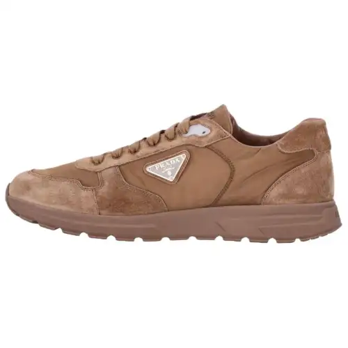 PRADA Re Nylon Prax 2.0 Suede Low top Casual Shoes Men's Brown