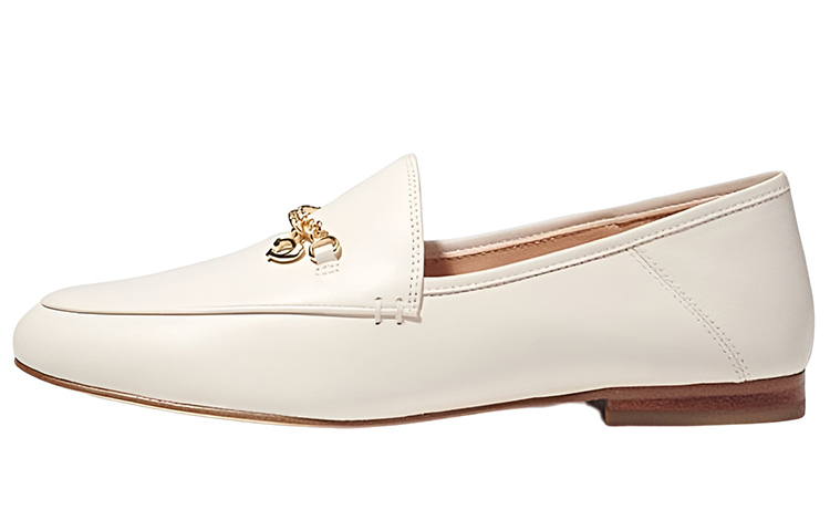 COACH Hannah Chain-strap Leather Loafers