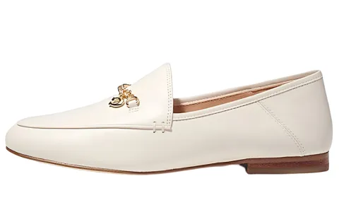 COACH Hannah Chain-strap Leather Loafers