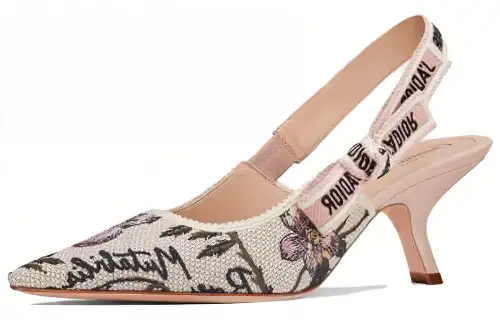 DIOR J'Adior Irregular Heel High Heels 6.5cm Women's White