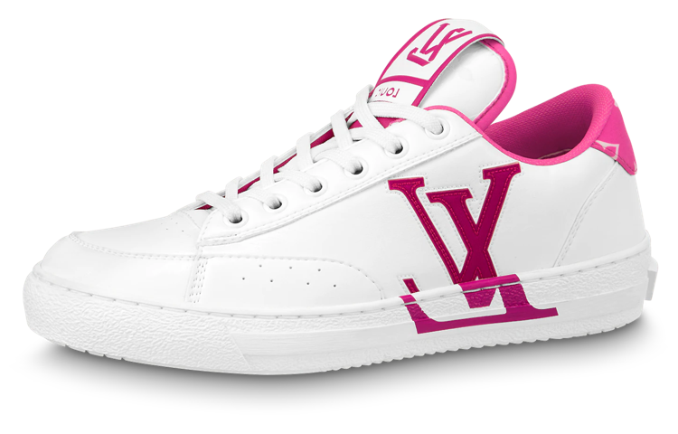 Женские кеды Louis Vuitton LOUIS VUITTON Charlie logo (ярко-розовые)