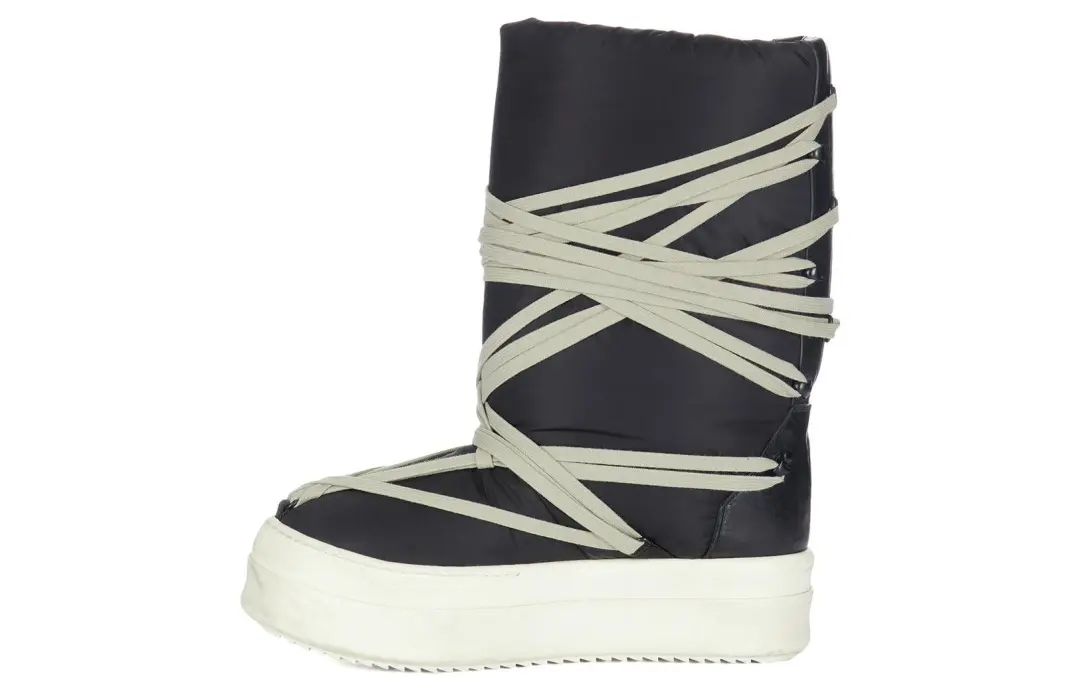 Moncler x RICK OWENS/RO Short Snow Boots Men's Black