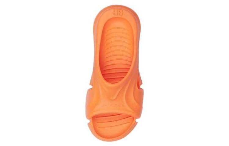 Женские шлепанцы Balenciaga Mold Slide Sandal (оранжевые) — фото 3