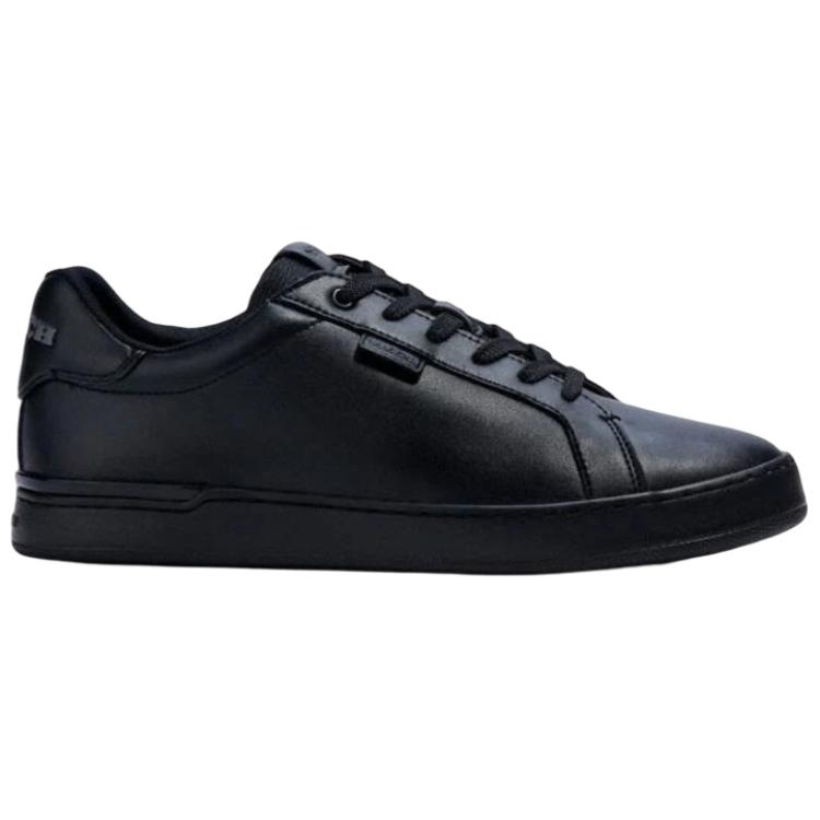 COACH Leather Low top Low top Stylish Skateboarding Shoes Men's Black
