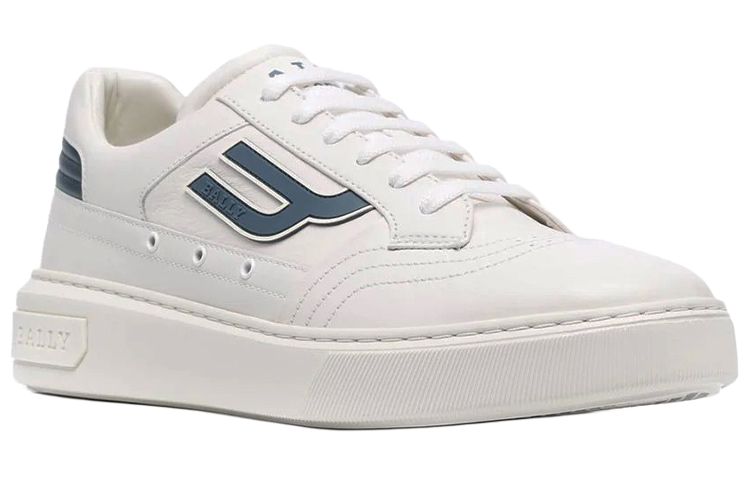 BALLY Embossed-Logo Leather Sneakers