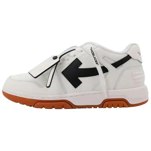 OFF-WHITE Out Of Office panelled leather sneakers