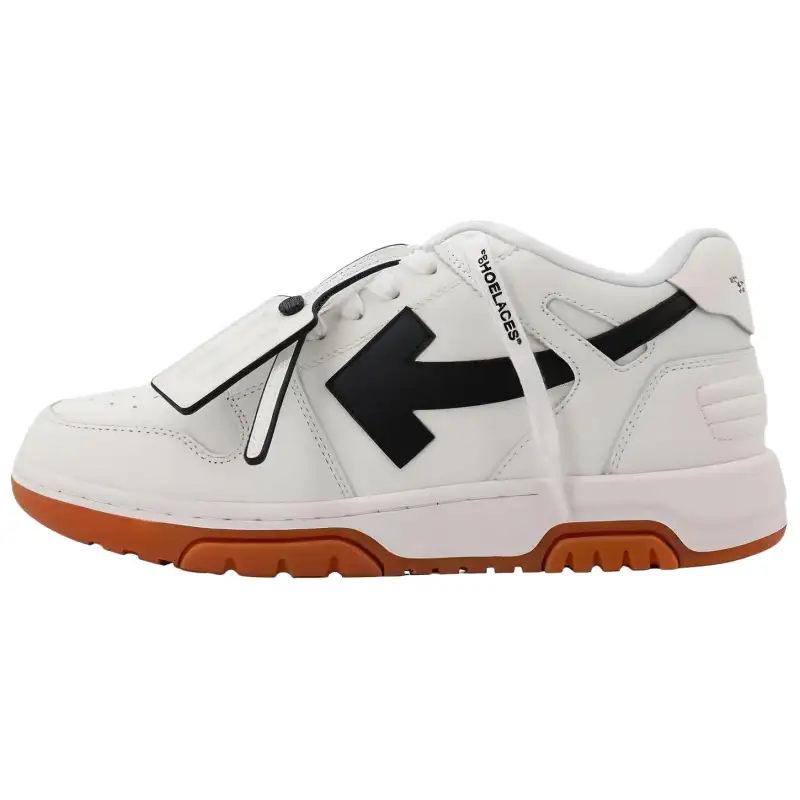OFF-WHITE Out Of Office panelled leather sneakers