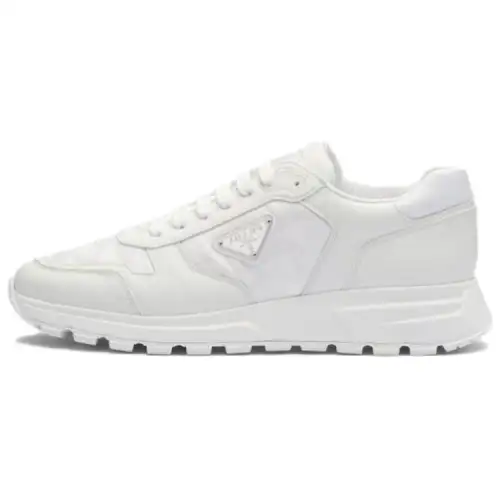 PRADA Leather And Re-Nylon 'White'